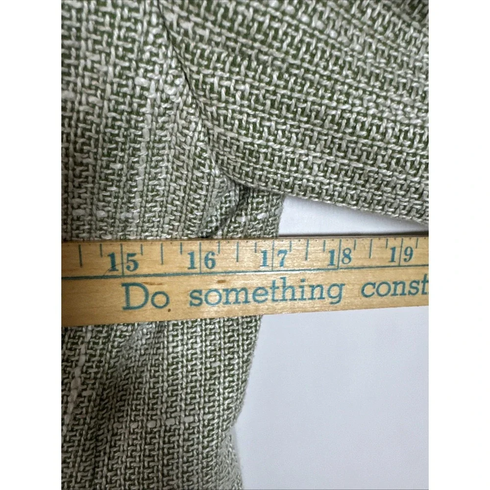 Michael Kors Womens Linen Blend Blazer Jacket Size 8 Light Green Textured Summer